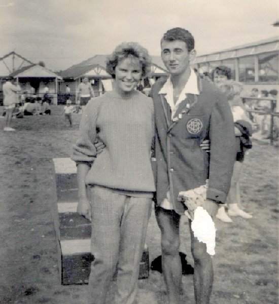 Gay with Redcoat Chuck Butlins Clacton 1959 at at Redcoats Reunited